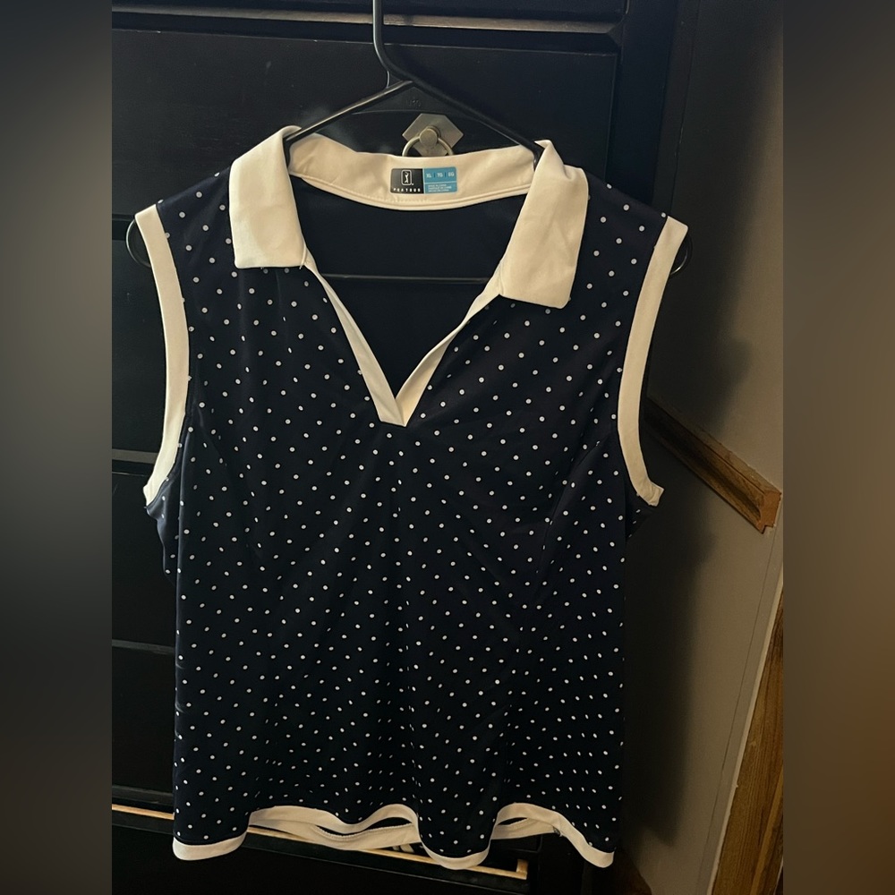 Women’s PGA Tour navy blue tank top